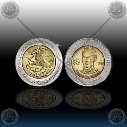 MEHIKA 5 Pesos 2010 "Guadalupe Victoria"